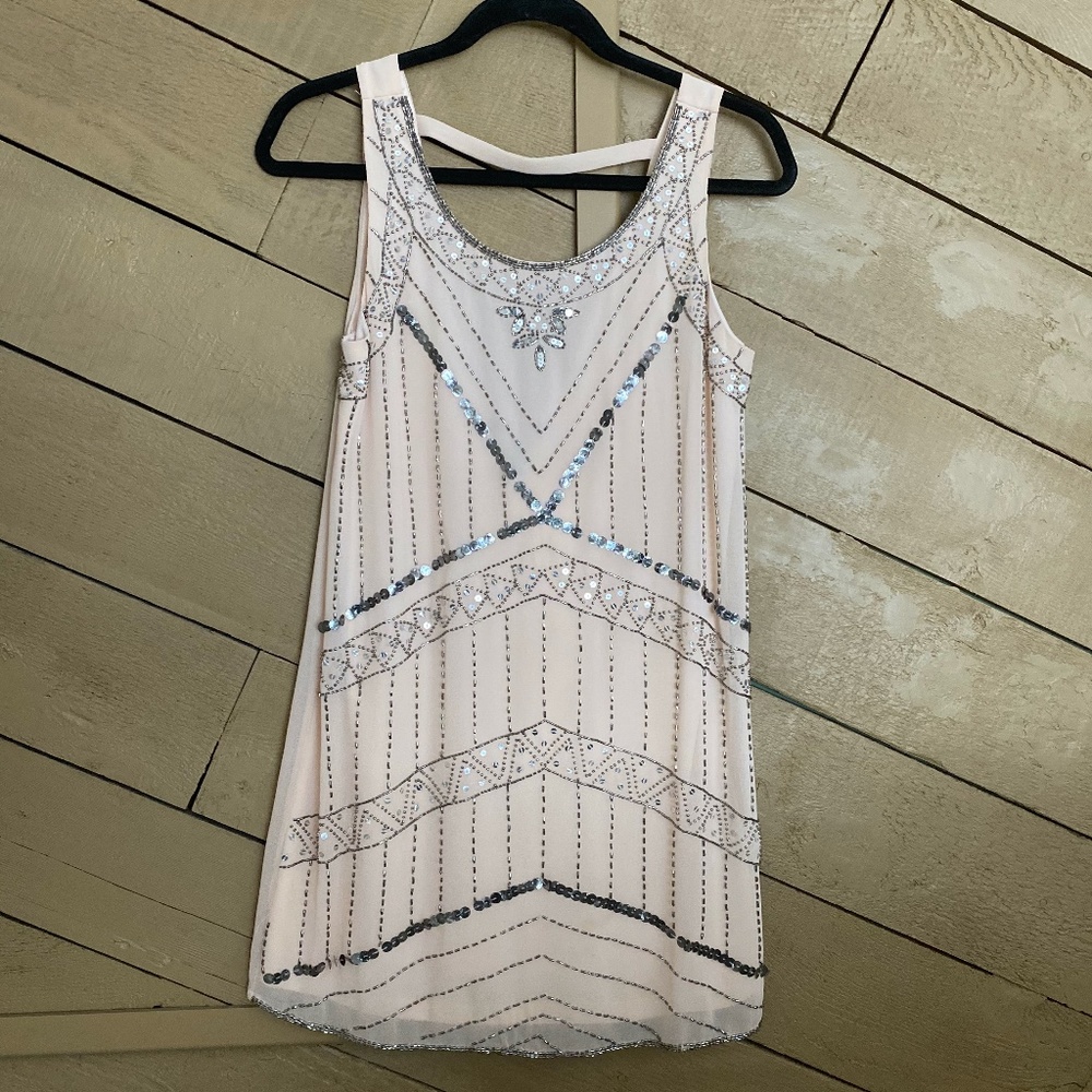 Light Pink dress with beaded detailing